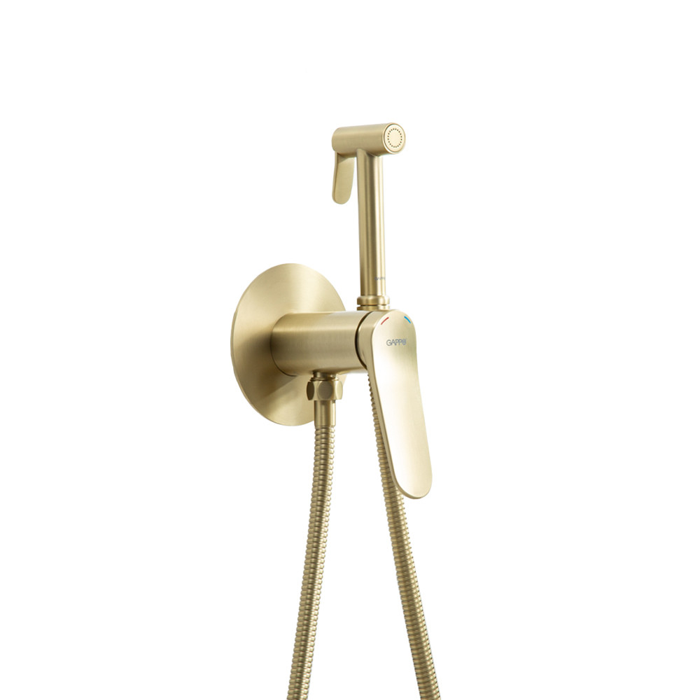 Гігієнічний душ, що вбудовується GAPPO G7210-3, золотий сатин, фото 1