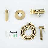 Гігієнічний душ, що вбудовується GAPPO G7210-3, золотий сатин, фото 9