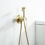Гігієнічний душ, що вбудовується GAPPO G7210-3, золотий сатин, фото 3