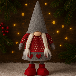 Новорічний ельф 43 см, новорічний гном в асортименті, різдвяний гном на ніжках
