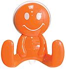 Гачок подвійний пластик помаранчевий Trento W5560-O