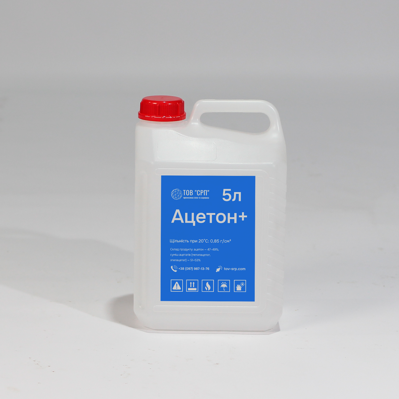 Універсальний розчинник Ацетон+ в каністрах 5л