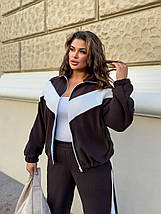 Жіночий теплий спортивний костюм з флісу великого розміру Розміри: 48-50, 52-54, 56-60, фото 3