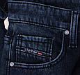 Чоловічі класичні утеплені джинси темно-синього кольору Dsqatard 2287, фото 6