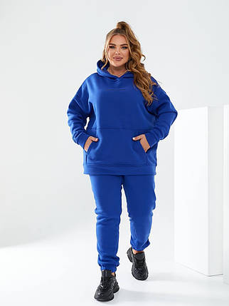 Жіночий теплий спортивний костюм великого розміру Розміри: 48-50, 52-54, 56-60, фото 1