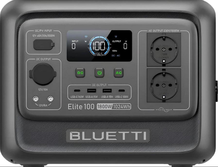 Зарядна станція Bluetti Elite 100 V2 / 1800 Вт / 1024 Вт⋅год / LiFePO4 (P-EL100V2-EU-GY-BL-010), фото 1