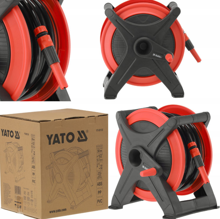 Комплект котушка для шлангу 30 м з конекторами YATO YT-90130