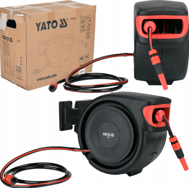 Шланг на автоматичній котушці 25 м YATO YT-90101