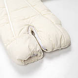 Дитячий зимовий комбінезон трансформер Молочний 3в1 Фліс утеплювач Hollowsoft до –20°C, від народження до 1 року, фото 4