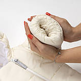 Дитячий зимовий комбінезон трансформер Молочний 3в1 Фліс утеплювач Hollowsoft до –20°C, від народження до 1 року, фото 5