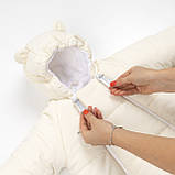 Дитячий зимовий комбінезон трансформер Молочний 3в1 Фліс утеплювач Hollowsoft до –20°C, від народження до 1 року, фото 7