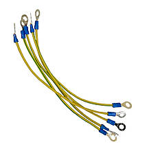 Провід заземлення ПЗ-2.5м6/200 (ПВ3-2.5мм2 Ж/З L200мм М6) Ny95506665