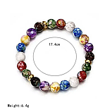 Браслет 7 чакр зцілення Будди рейки йога цілюща енергія натуральний камінь агат, фото 3