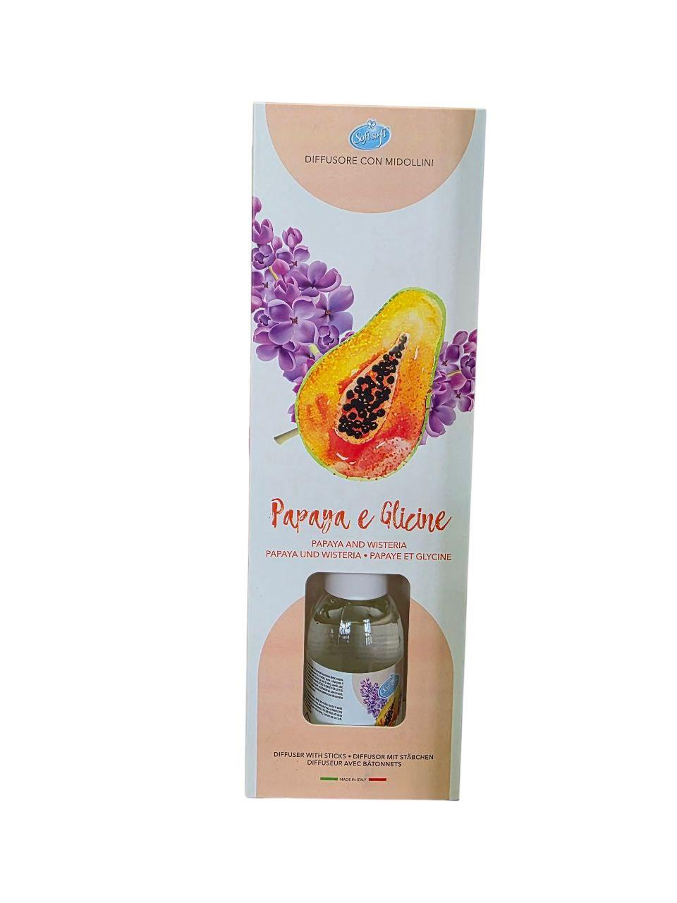 Ароматичний дифузор Soft soft Papaya e Glicine, 125 мл, фото 1