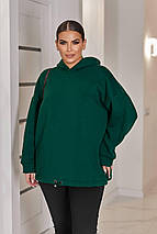 Тепле худі на флісі батал великого розміру Розміри: 50-52, 54-56, 58-60, 62-64, фото 5