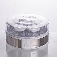 Йогуртница электрическая на 7 баночек по 180 (мл) аппарат для приготовления йогурта 20 Вт йогуртница для дома