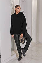 Тепле худі на флісі батал великого розміру Розміри: 50-52, 54-56, 58-60, 62-64, фото 4