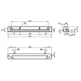 Сушка для посуду фасад 500мм (1 піддон нержавіюча сталь) VIBO, фото 7