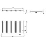 Сушка для посуду фасад 500мм (1 піддон нержавіюча сталь) VIBO, фото 4