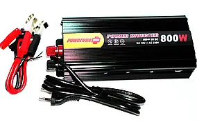 Інвертор PowerOne 800W із зарядкою 12V220V Перетворювач ORG