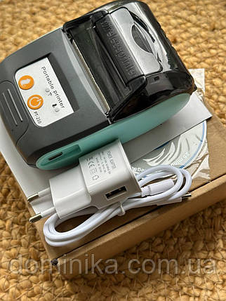 Портативний принтер чеків PT-210 (Bluetooth + USB), фото 2