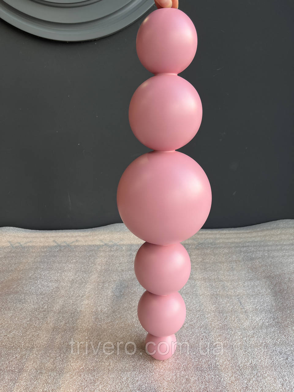 Меблеві ніжки і опори дерев'яні для столу кулі H.580 D.160 /  Високі Кулі - 10.4, фото 1