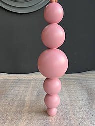 Меблеві ніжки і опори дерев'яні для столу кулі H.580 D.160 /  Високі Кулі - 10.4