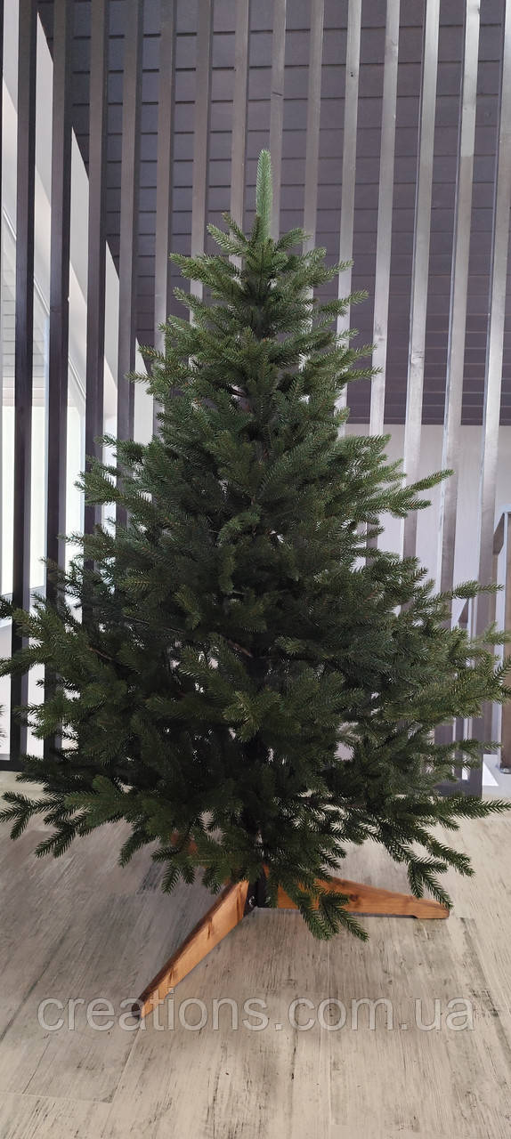 Штучна ялинка лита "Карпатська" зелена 1.5 м, фото 1
