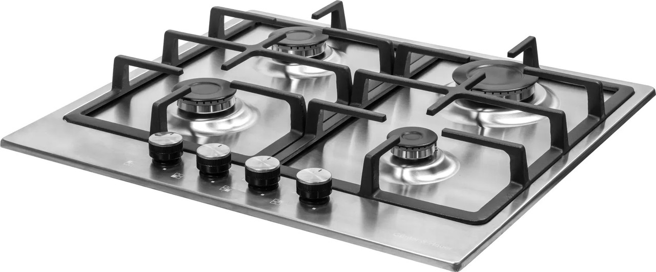 Варильна поверхня газова Gunter & Hauer GH 606 IX 60 см, сталь, електропідпал, газ-контроль, фото 1
