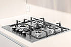 Варильна поверхня газова Gunter & Hauer GH 606 IX 60 см, сталь, електропідпал, газ-контроль, фото 5