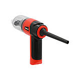 Порохотяг з фільтром HEPA акумуляторний Li-Ion 7.4 V 2 АГод (70 Вт) подовжувач і насадки Yato YT-85687, фото 7