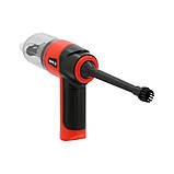 Порохотяг з фільтром HEPA акумуляторний Li-Ion 7.4 V 2 АГод (70 Вт) подовжувач і насадки Yato YT-85687, фото 3