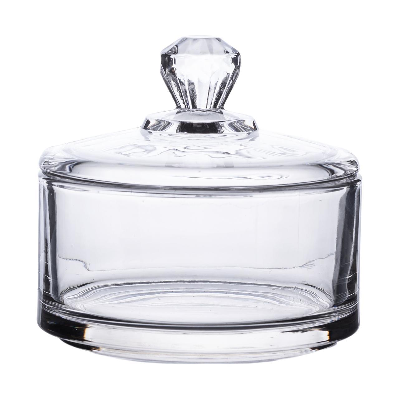 Цукерниця з кришкою Ø 10 см скляна HP-YH-24, фото 1