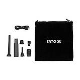 Порохотяг з фільтром HEPA акумуляторний Li-Ion 7.4 V 2 АГод (70 Вт) подовжувач і насадки Yato YT-85687, фото 10