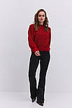 В'язана жіноча кофта з рукавами регланами, фото 7
