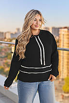 Жіночий теплий світшот великого розміру Розміри: 50-52, 54-56, фото 3