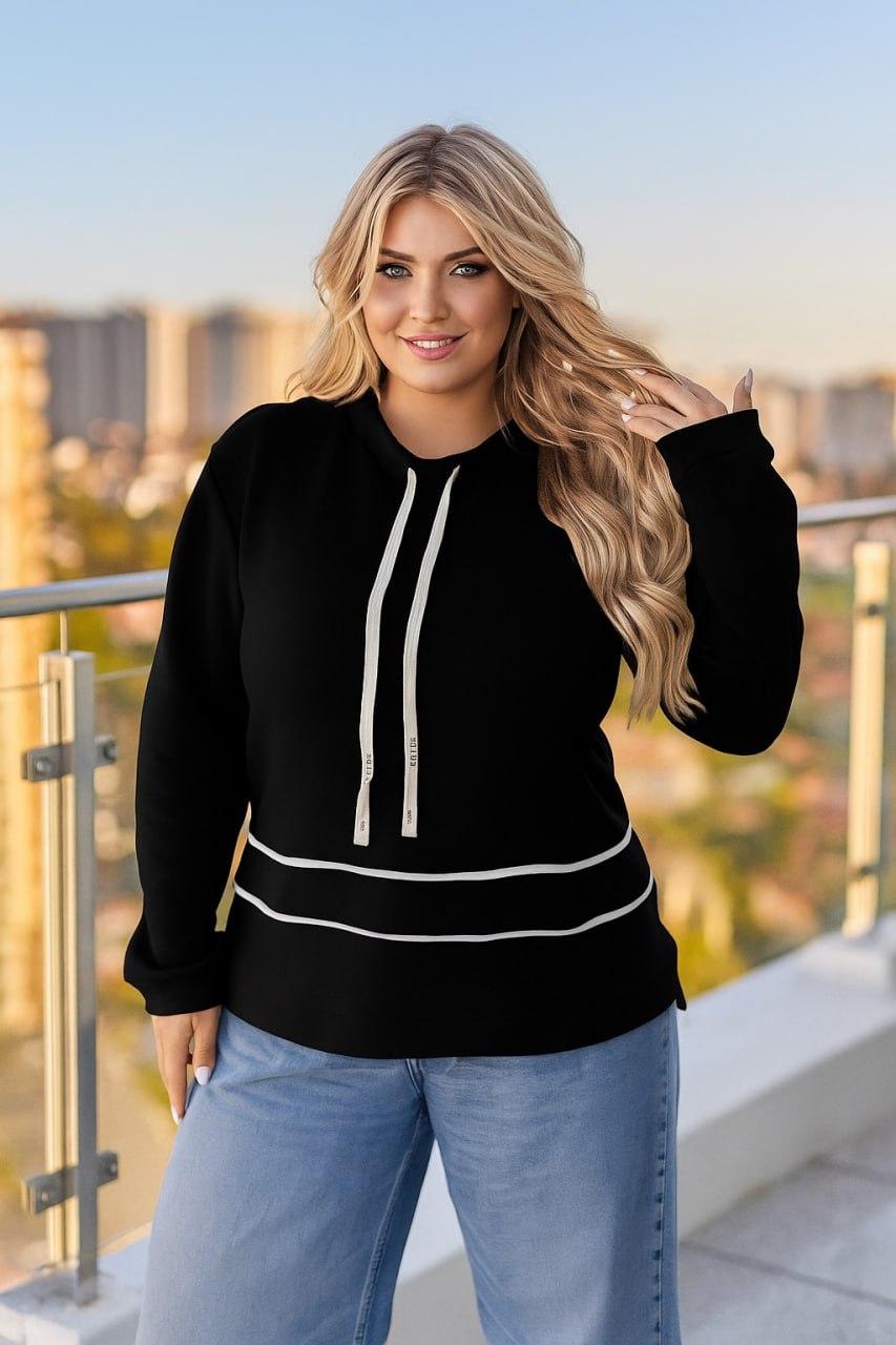 Жіночий теплий світшот великого розміру Розміри: 50-52, 54-56