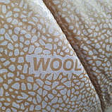 Ковдра вовняна стьобана, розмір 155х215 см, двоспальне, зимова, фото 4