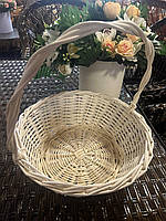 Корзина белая подарочная