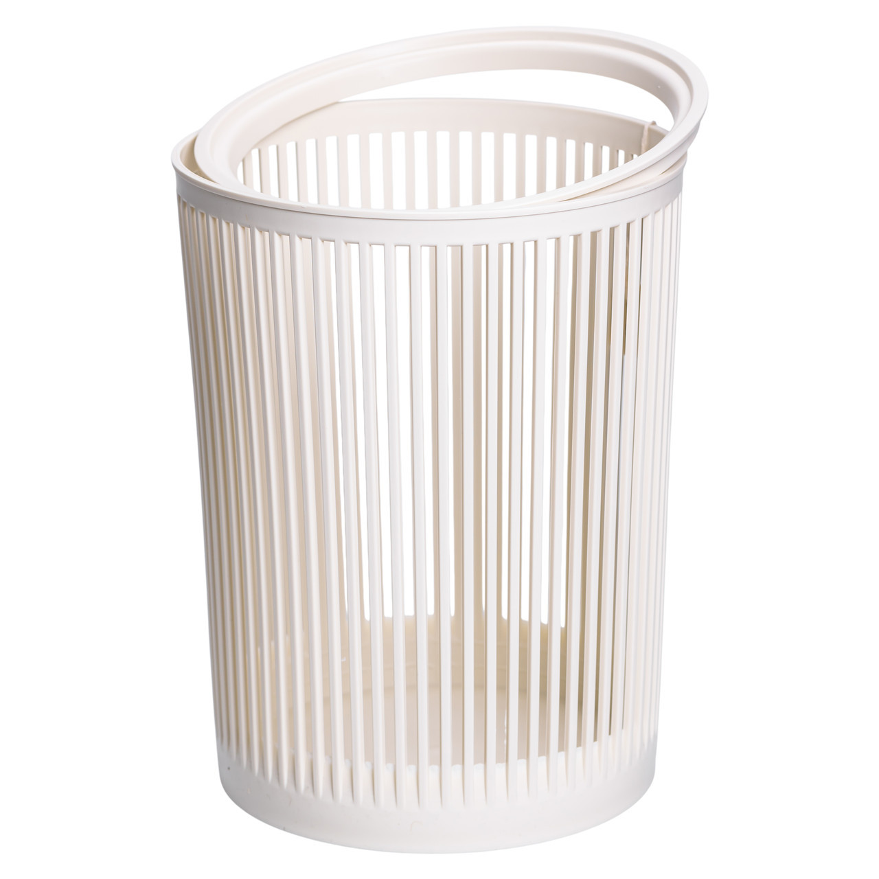 Кошик для сміття пластиковий в офіс для паперу 8 (л) кошик під сміття відро для сміття Білий HP-45-8BE, фото 1