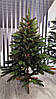 Штучна ялинка "Лісова" 1.5 м комбінована ПВХ гілки і литі гілки, фото 5