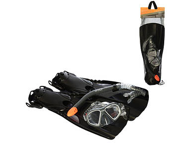 Набір для плавання Intex Reef Rider 55657 (маска + трубка) сірий