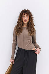 Жіноче боді з мікрофлісу з довгим рукавом в розмірі L