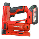 Акумуляторний комбінований цвяхозабивач WORCRAFT CNS-S20LiCM, меблевий нейлер, фото 2