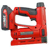 Акумуляторний комбінований цвяхозабивач WORCRAFT CNS-S20LiCM, меблевий нейлер, фото 4