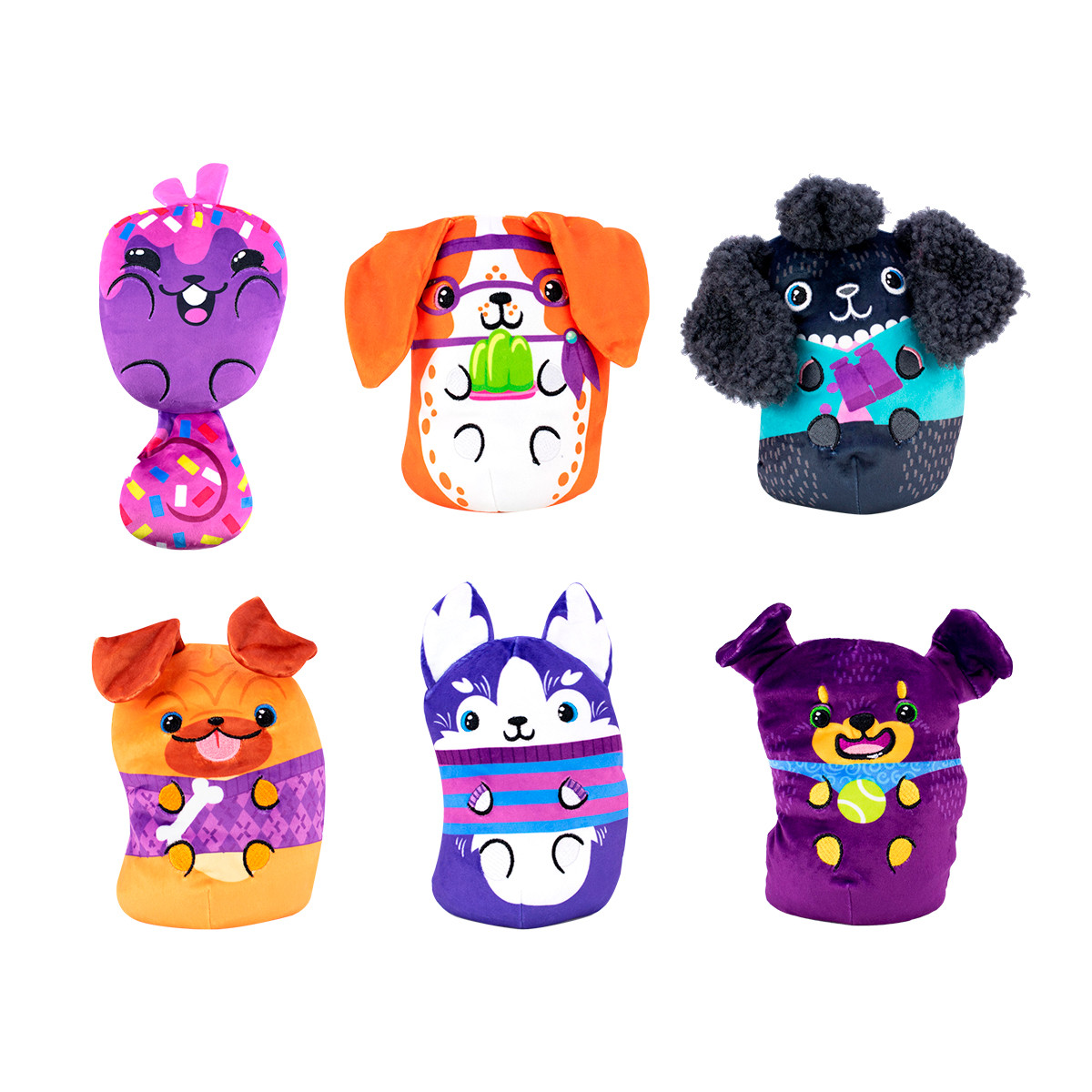 М’яка іграшка Dogs vs Squirls серії «CHONK» – ПЕСИКИ ТА БІЛОЧКИ (в асорт., у диспл.), фото 1