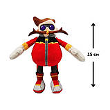 М'яка іграшка на кліпсі SONIC PRIME – ДОКТОР ЕҐМАН (15 cm), фото 2