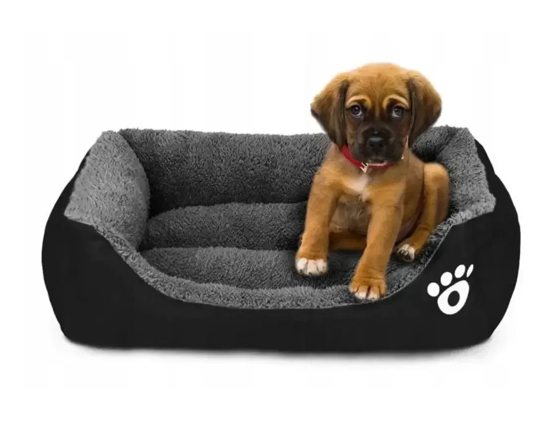 Лежанка - пуф для собак та котів M (55*45см). М'яке ліжко для тварин чорний, сірий, зелений., фото 1