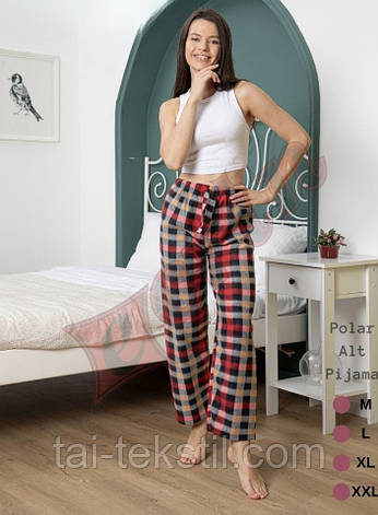 Жіночі домашні піжамні флісові штани виробництво Туреччина, фото 1