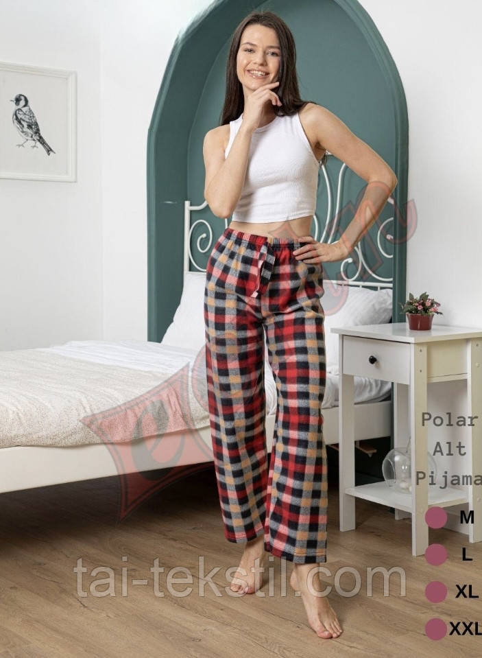 Жіночі домашні піжамні флісові штани виробництво Туреччина